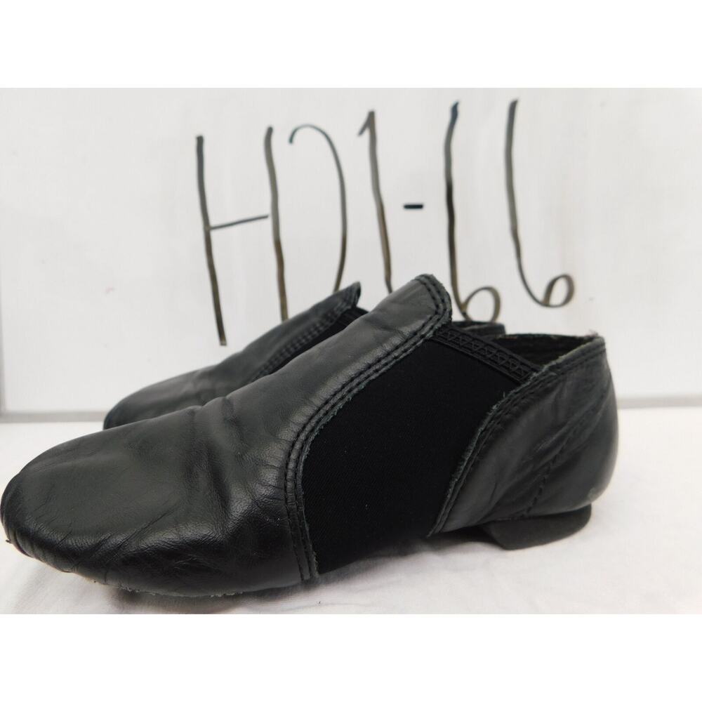 Dance Jazz Shoes Ovation Little Kid 13M Leather Slip on Side Elastic Split Sole